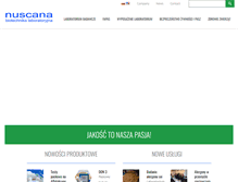 Tablet Screenshot of nuscana.pl